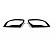 Putco Exterior Mirror Cover Driver And Passenger Side Silver ABS Plastic Set Of 2 - 401116