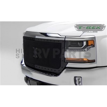 T-Rex Truck Products Grille Insert - Mesh Rectangular Black Powder Coated Steel - 6711271BR