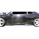 Extreme Dimensions Side Skirt - Primered Fiberglass Reinforced Plastic Black Set of 2 - 105575