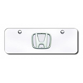 Automotive Gold License Plate - Honda Stainless Steel - HONNCCM