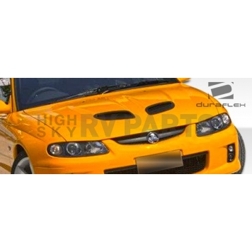Extreme Dimensions Hood - Primered Fiberglass Black - 106390-1