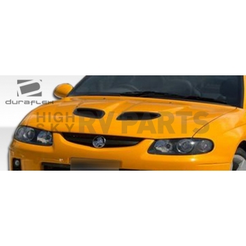 Extreme Dimensions Hood - Primered Fiberglass Black - 106390-3