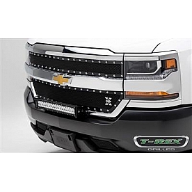 T-Rex Truck Products Grille Insert - Mesh Rectangular Black Powder Coated Steel - 6711281