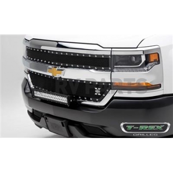 T-Rex Truck Products Grille Insert - Mesh Rectangular Black Powder Coated Steel - 6711281