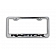 American Car Craft License Plate Frame - Standard Design With Raptor Letter Stainless Steel - 772017
