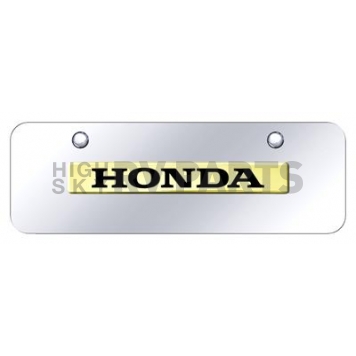 Automotive Gold License Plate - Honda Stainless Steel - HONNGCM