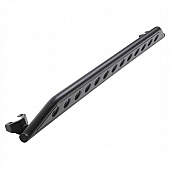 Smittybilt Rocker Panel Guard - Round Tube Steel Black Textured - 76646LT
