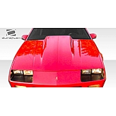 Extreme Dimensions Hood - Primered Fiberglass Black - 106452