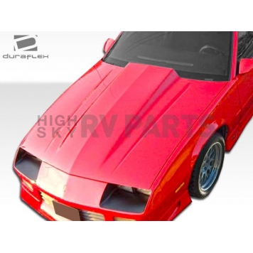 Extreme Dimensions Hood - Primered Fiberglass Black - 106452-1