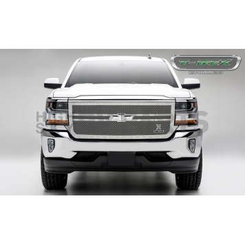 T-Rex Truck Products Grille Insert - Mesh Rectangular Polished Stainless Steel - 6711300-1