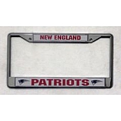 POWERDECAL License Plate Frame - New England Patriots Plastic - FC1503