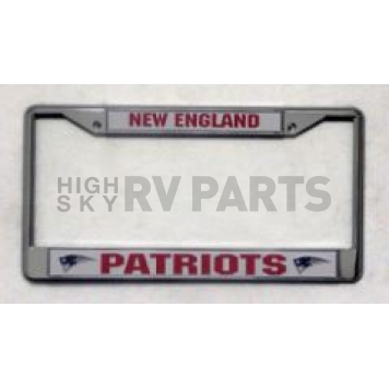 POWERDECAL License Plate Frame - New England Patriots Plastic - FC1503