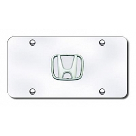 Automotive Gold License Plate - Honda Logo Stainless Steel - HONPCC