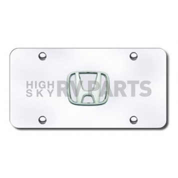 Automotive Gold License Plate - Honda Logo Stainless Steel - HONPCC