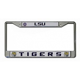 POWERDECAL License Plate Frame - LSU Tigers Name Zinc - FC170102