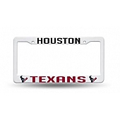 POWERDECAL License Plate Frame - Houston Texans Plastic - FC602