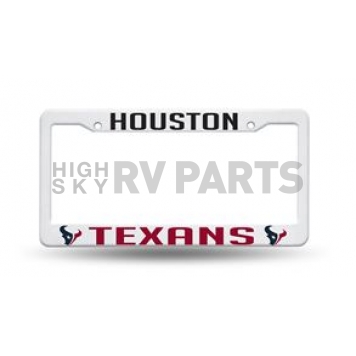POWERDECAL License Plate Frame - Houston Texans Plastic - FC602