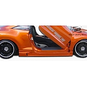 Extreme Dimensions Side Skirt - Primered Fiberglass Reinforced Plastic Black Set of 2 - 105250