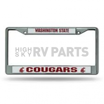 POWERDECAL License Plate Frame - Washington State Cougars Name And Logo Zinc - FC490101