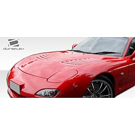 Extreme Dimensions Hood - Primered Fiberglass Black - 106590