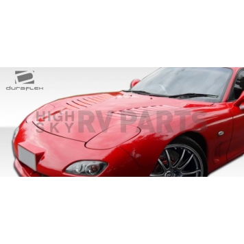 Extreme Dimensions Hood - Primered Fiberglass Black - 106590