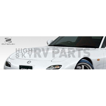 Extreme Dimensions Hood - Primered Fiberglass Black - 106590-1
