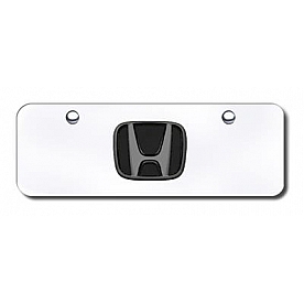 Automotive Gold License Plate - Honda Logo Stainless Steel - HONPCM