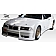 Extreme Dimensions Side Skirt - Primered Fiberglass Reinforced Plastic Black Set of 2 - 105336