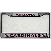 POWERDECAL License Plate Frame - Arizona Cardinals Name And Logo Zinc - FC3602