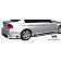 Extreme Dimensions Side Skirt - Primered Fiberglass Reinforced Plastic Black Set of 2 - 105351