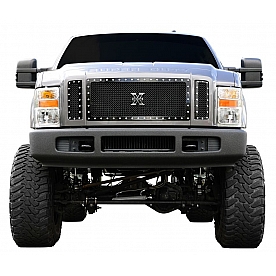T-Rex Truck Products Grille Insert - Mesh Rectangular Black Powder Coated Steel - 6715631