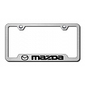 Automotive Gold License Plate Frame - Silver Stainless Steel - GFMAZES
