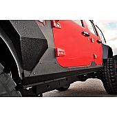 Rugged Ridge Rocker Panel Guard - Flat Steel Black Powder Coated - 1161510
