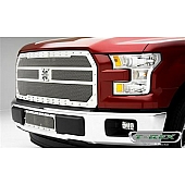 T-Rex Truck Products Grille Insert - Mesh Rectangular Polished Stainless Steel - 6715730