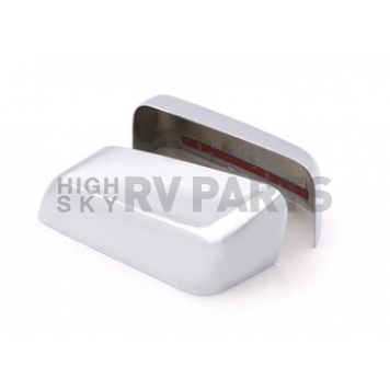 Auto Ventshade Exterior Mirror Cover Driver And Passenger Side Silver ABS Plastic Set Of 2 - 687661