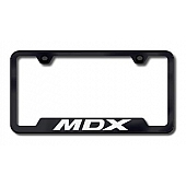 Automotive Gold License Plate Frame - Black Stainless Steel - GFMDXEB