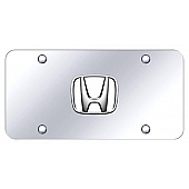Automotive Gold License Plate - Honda Stainless Steel - HONWCC