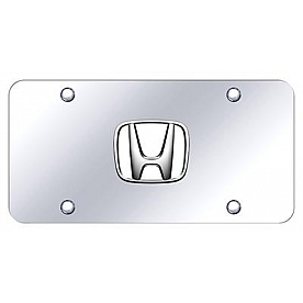 Automotive Gold License Plate - Honda Stainless Steel - HONWCC