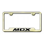 Automotive Gold License Plate Frame - Gold Stainless Steel - GFMDXEG