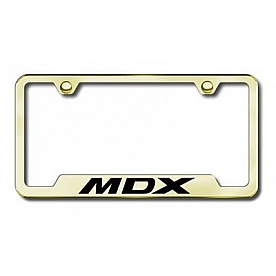 Automotive Gold License Plate Frame - Gold Stainless Steel - GFMDXEG