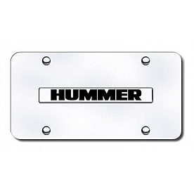 Automotive Gold License Plate - Hummer Stainless Steel - HUMNCC