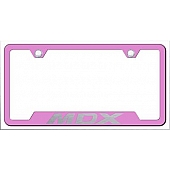 Automotive Gold License Plate Frame - Pink Stainless Steel - GFMDXEP