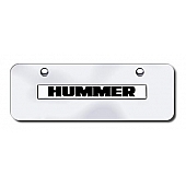 Automotive Gold License Plate - Hummer Stainless Steel - HUMNCCM