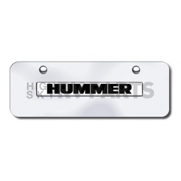 Automotive Gold License Plate - Hummer Stainless Steel - HUMNCCM