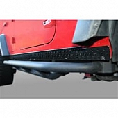 Rugged Ridge Rocker Panel Guard - Flat Thermoplastic Olefin Black Matte - 1165105