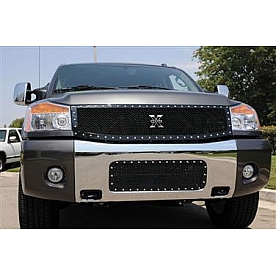 T-Rex Truck Products Grille Insert - Mesh Rectangular Black Powder Coated Steel - 6717791