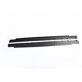 Rugged Ridge Rocker Panel Guard - Flat Thermoplastic Olefin Black Matte - 1165106