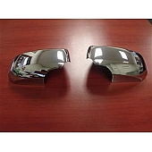 Putco Exterior Mirror Cover Driver And Passenger Side Silver ABS Plastic Set Of 2 - 400117