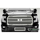 T-Rex Truck Products Grille Insert - Mesh Rectangular Polished Steel - 6715740