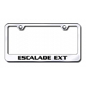 Automotive Gold License Plate Frame - Silver Stainless Steel - LFEXTEC